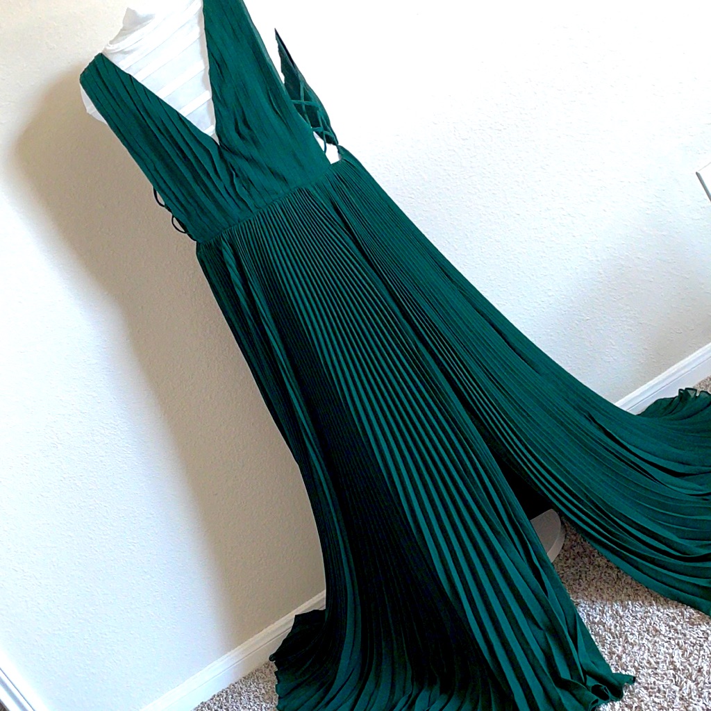 Emerald Green Evening Gown